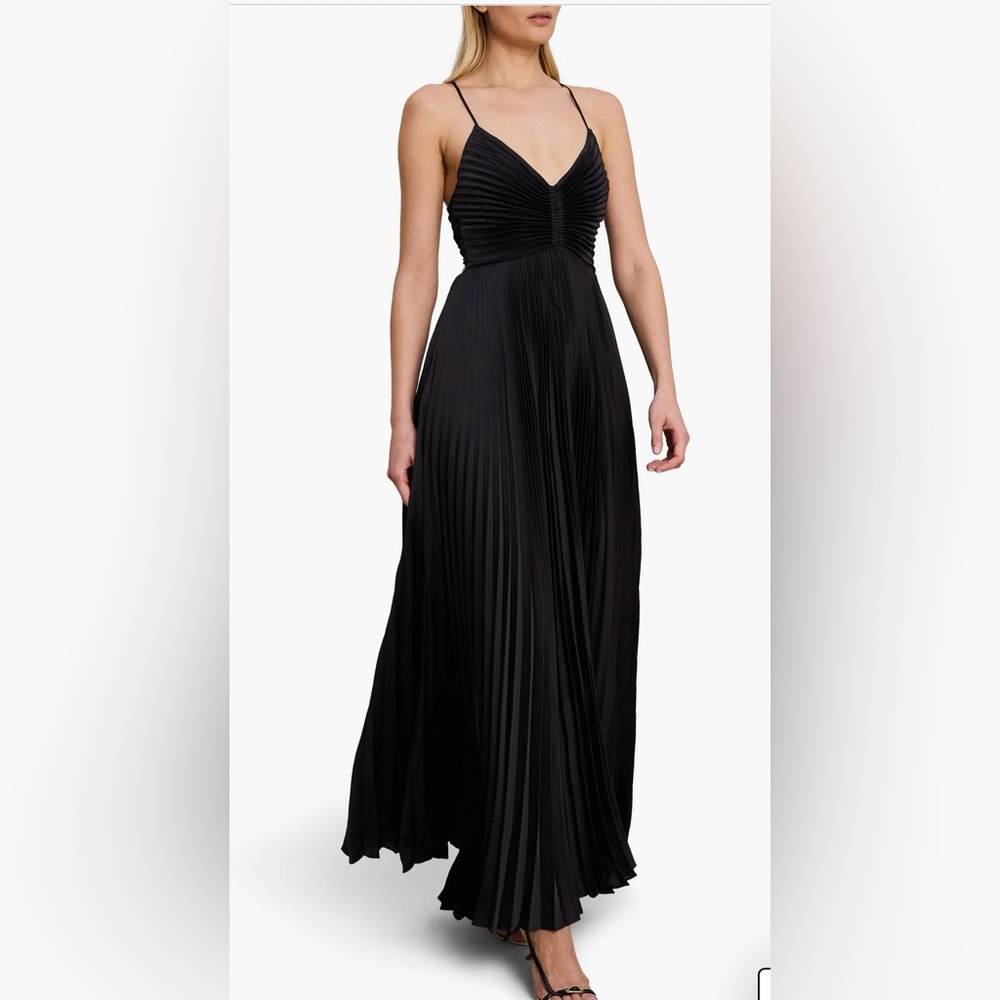 NEW!  A.L.C. Aries Satin Pleated Dress ALC Size 10